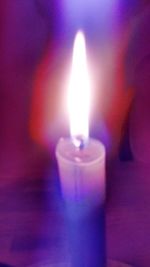 Close-up of lit candle