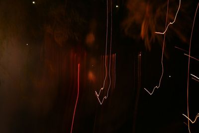 Light trails in the dark