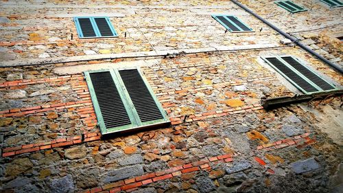 Window on building in city