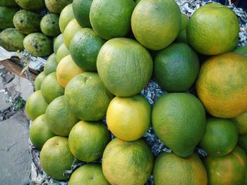 Full frame shot of fruits for sale in market