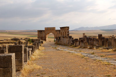 Old ruins against sky