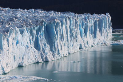 Panoramic shot of frozen sea