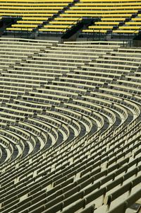 High angle view of empty stadium