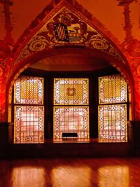 Interior of church