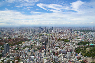 Aerial view of cityscape