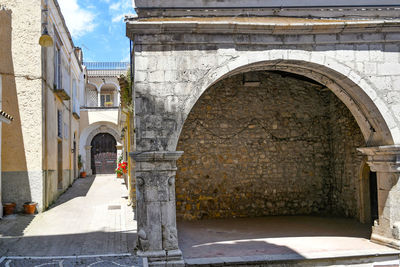 Entrance of historic building