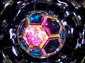 Close-up of stained glass