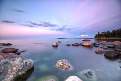 View of calm sea against the sky