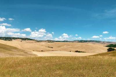 Scenic view of desert against sky