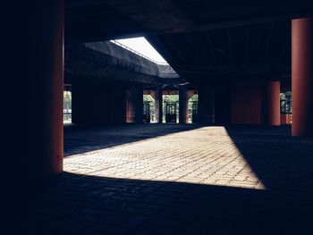 Empty corridor of building