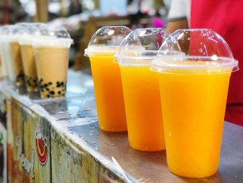 Close-up of drink on table