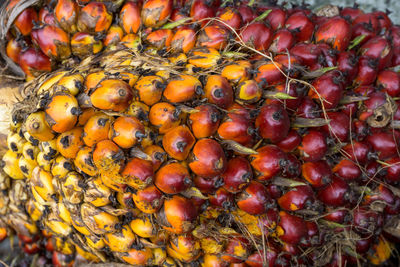 Full frame shot of fruits at market