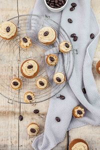 Close-up high angle view of buttons