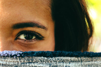 Close-up portrait of woman