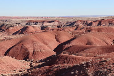 Rock formations in desert