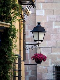 Low angle view of lamp post
