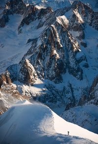 Scenic view of snowcapped mountain