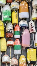 Lobster buoys at chatham, cape cod