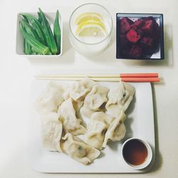 Close-up of served food