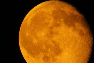 Low angle view of moon