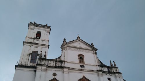 Low angle view of church against clear sky