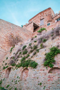 View of the beautiful medieval village of grottammare alta italy