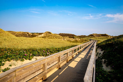 Scenic view of land against sky