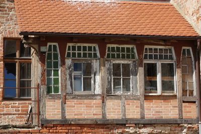 Full frame shot of old building