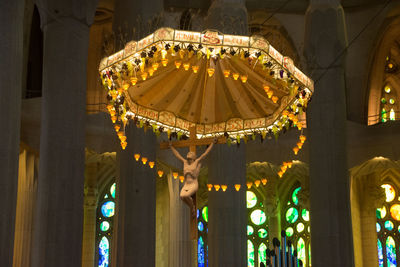 Cross in church