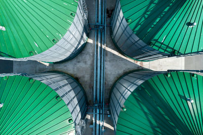 High angle view of factory