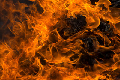 Close-up of fire