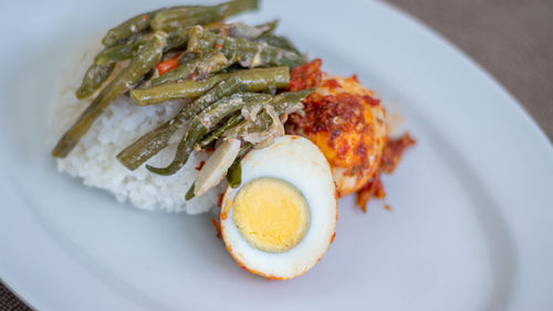 Close-up of food in plate