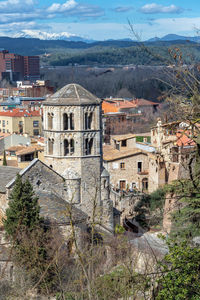 Buildings in a town