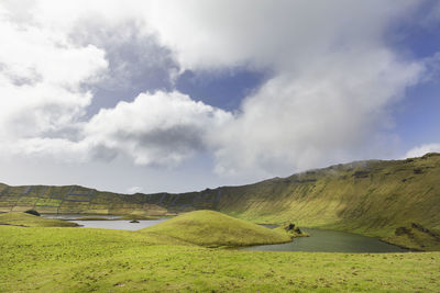 Scenic view of landscape against sky