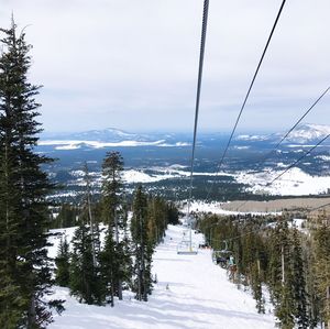 Snow covered mountain against sky