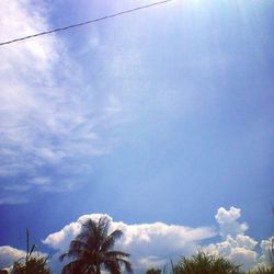 Low angle view of cloudy sky