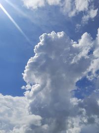 Low angle view of clouds in sky