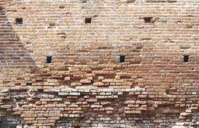 Brick wall texture. brick wall background. bricks wall pattern. orange brick. old worn brick wall.