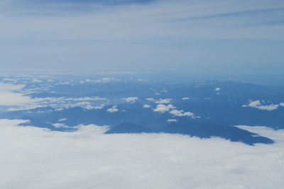 Aerial view of cloudscape against sky