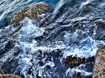 Scenic view of sea waves