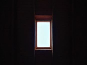 Window in dark room