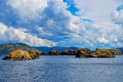 Small rocky islands on the southerncoast of norway 