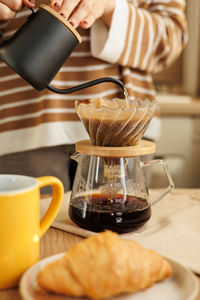 Close-up of coffee on table