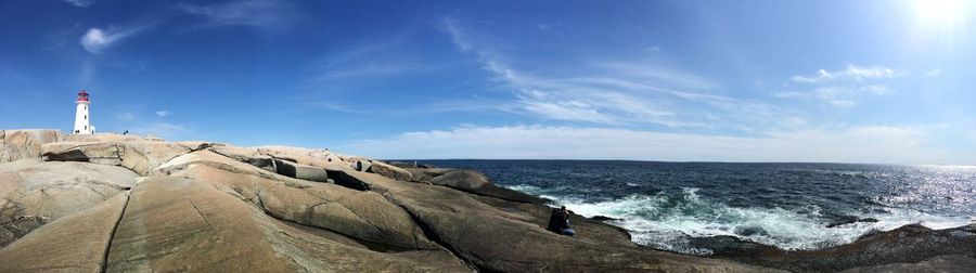 Panoramic view of sea against sky