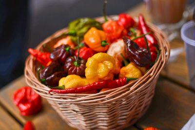 Close-up of fruits in bowl