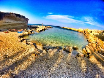 Scenic view of beach