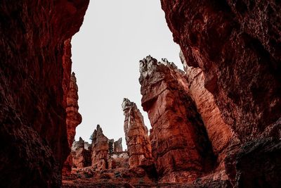 Rock formations in cave