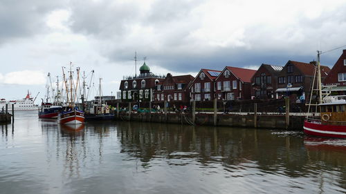 Boats in harbor
