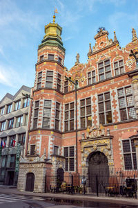 Low angle view of historical building against sky