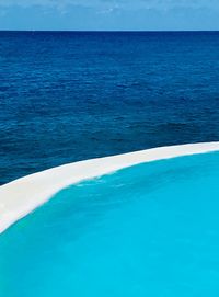 Swimming pool by seascape